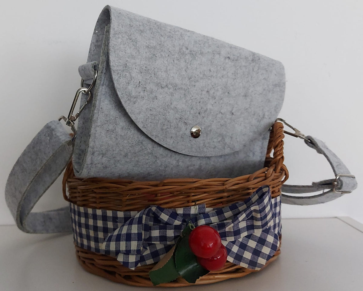 Filztasche Ella hellgrau