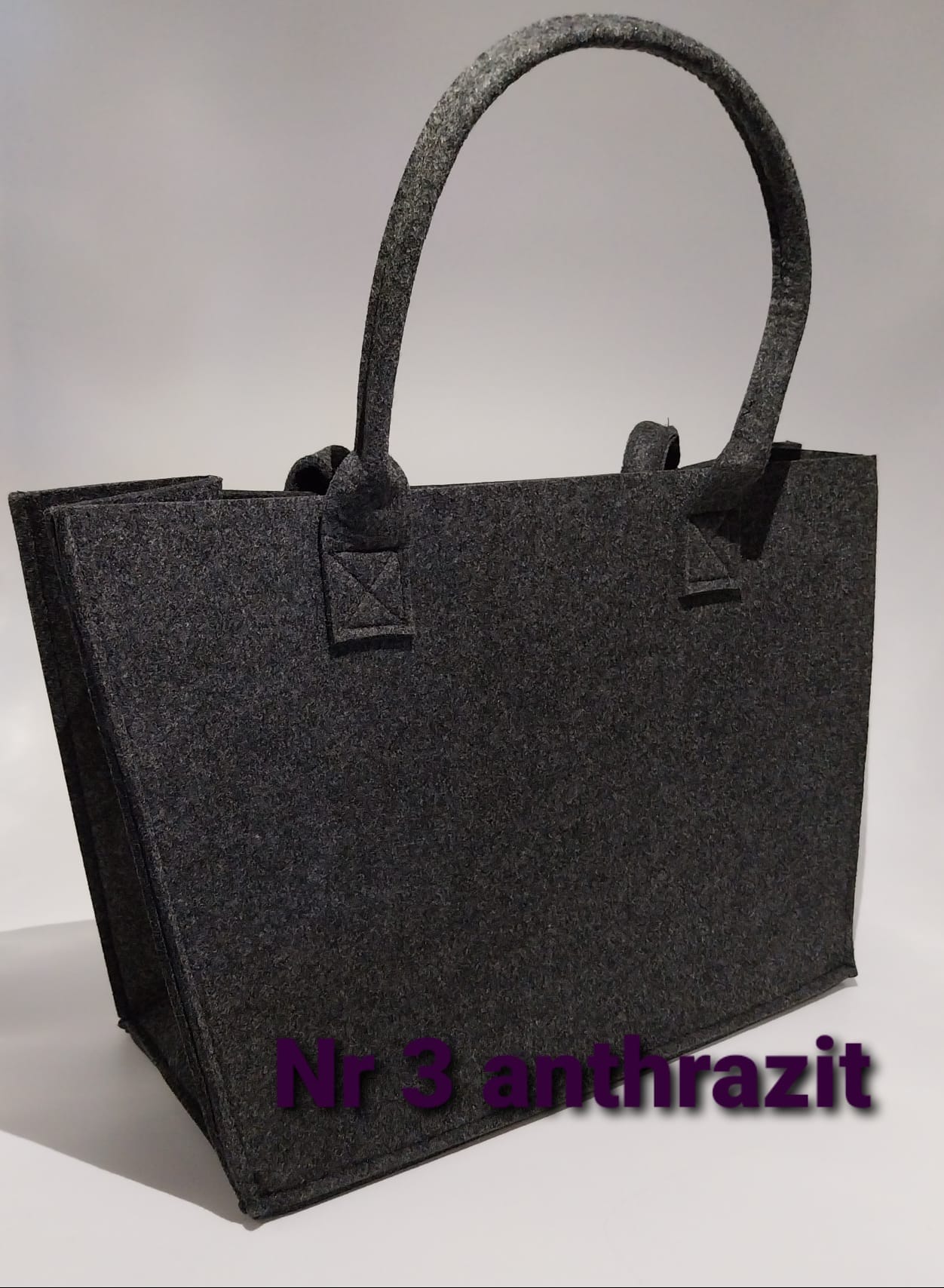 Filzshopper Nr 3 in anthrazit