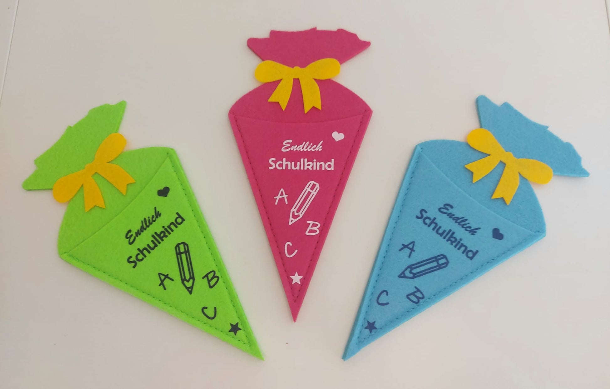 Geschenk Hülle Filz Schultüte