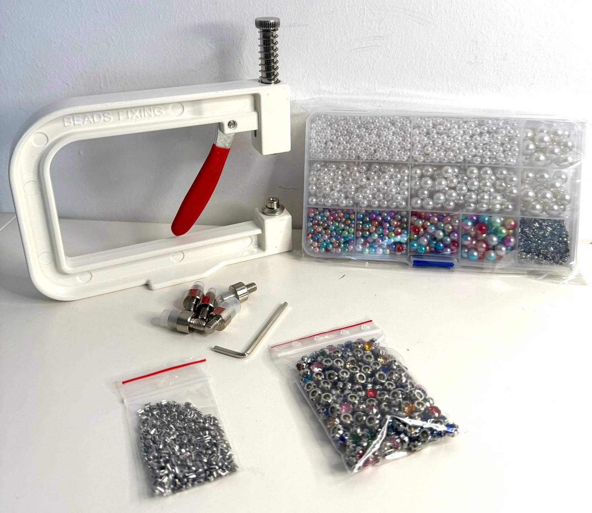 Perlen Set Handpresse Strass Steine Perlen *NEU*