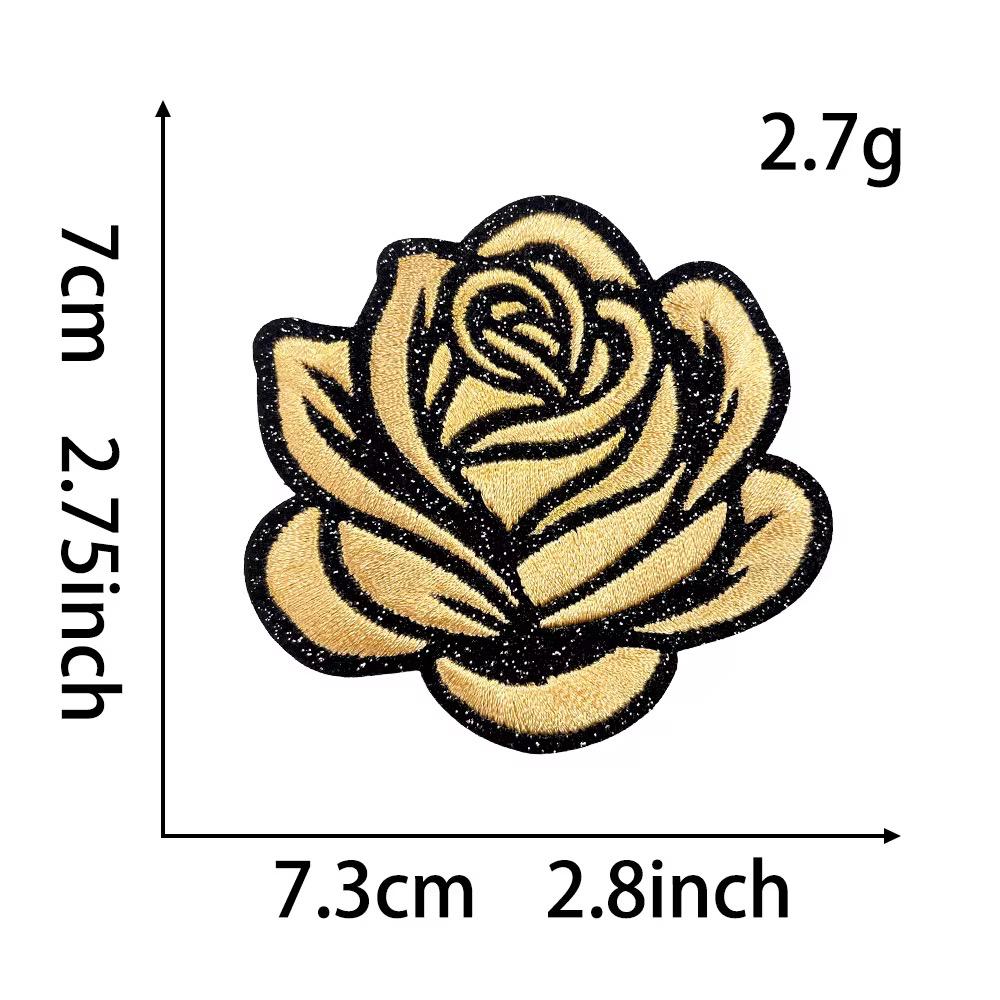Rose Applikation zum aufbügeln Patch