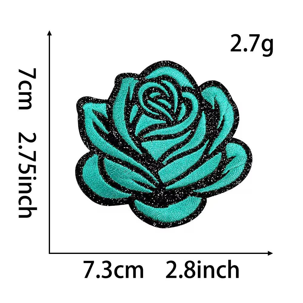 Rose Applikation zum aufbügeln Patch