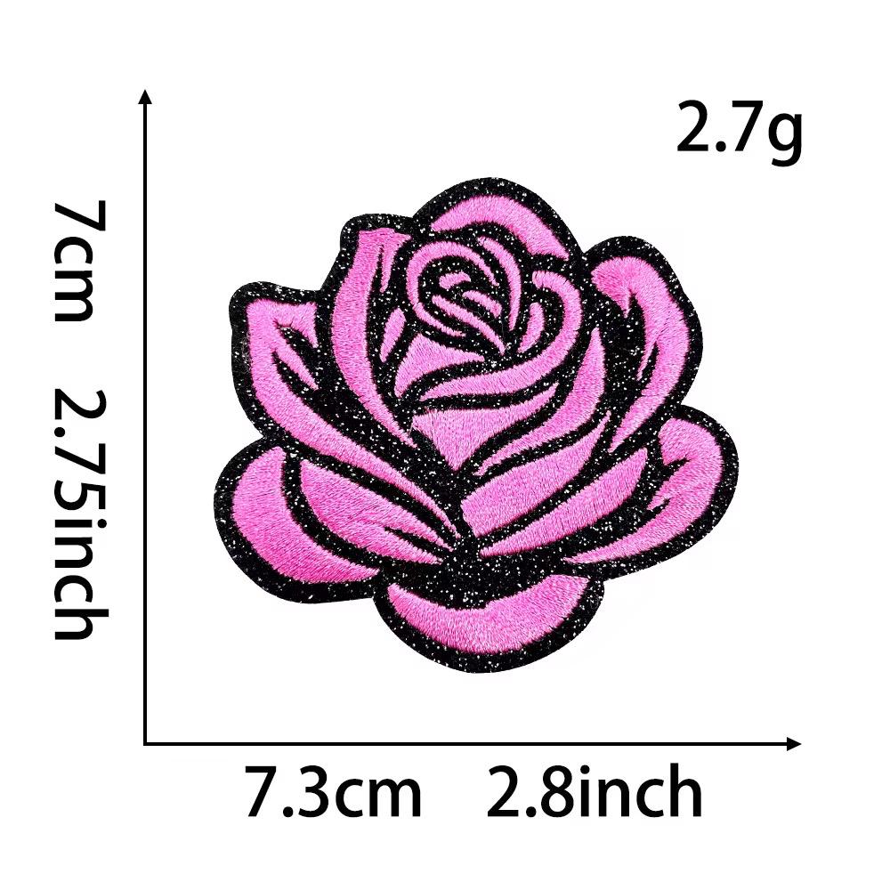 Rose Applikation zum aufbügeln Patch