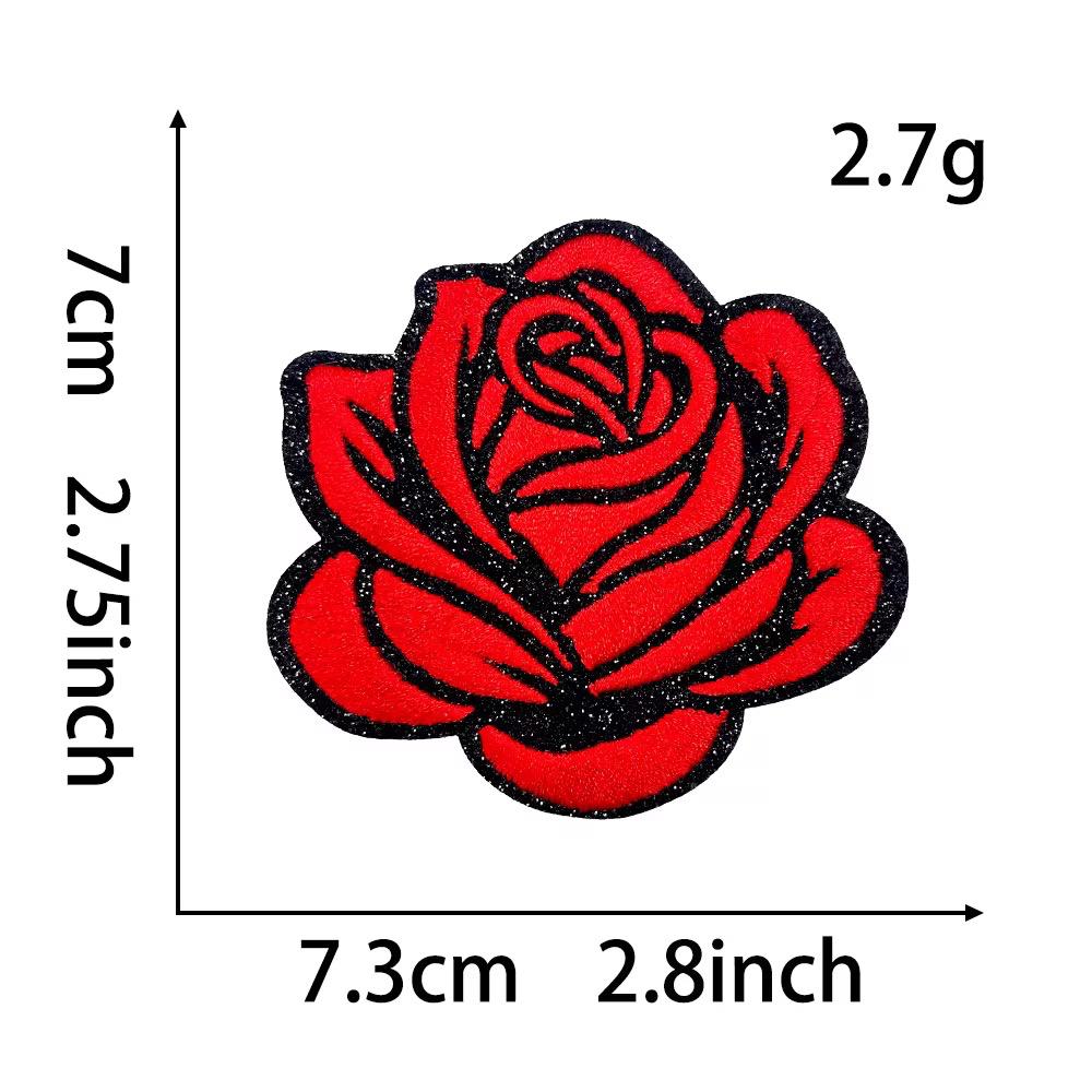Rose Applikation zum aufbügeln Patch