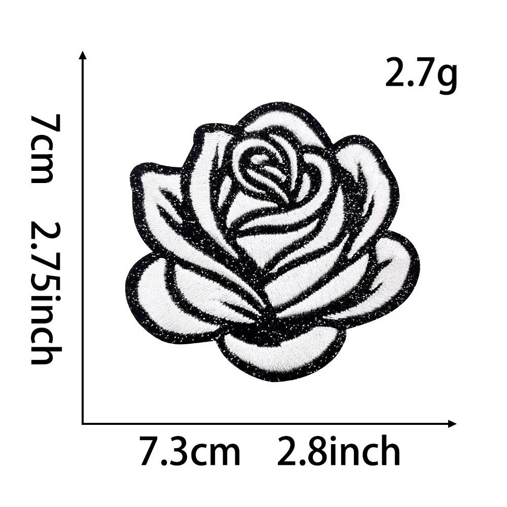 Rose Applikation zum aufbügeln Patch