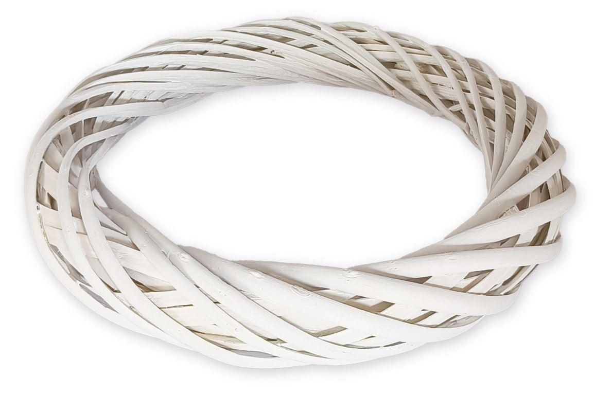 10er Set Weidenkranz weiß d= 30cm