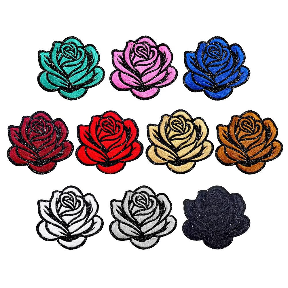 Rose Applikation zum aufbügeln Patch